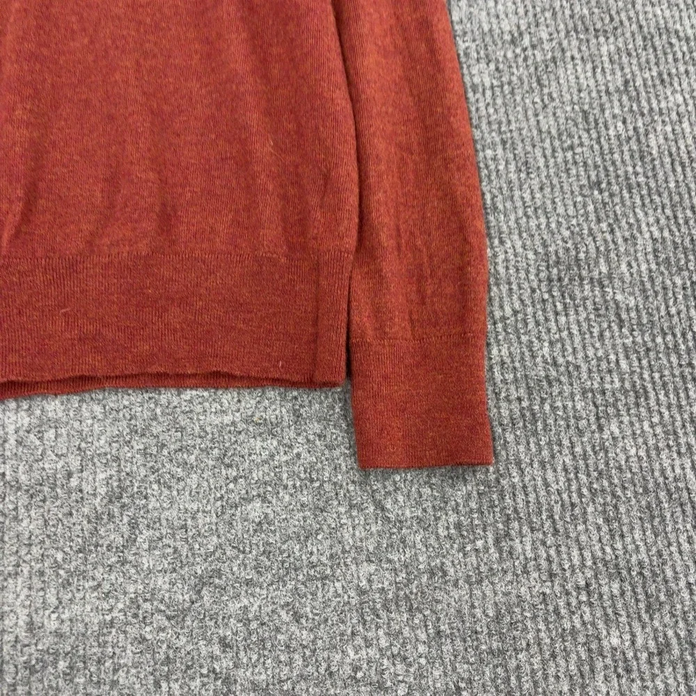 Banana Republic Sweater Mens S Orange Merino Wool Crewneck Classic Casual